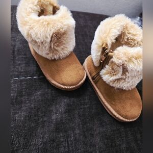 Cozy Tan Kids Boots